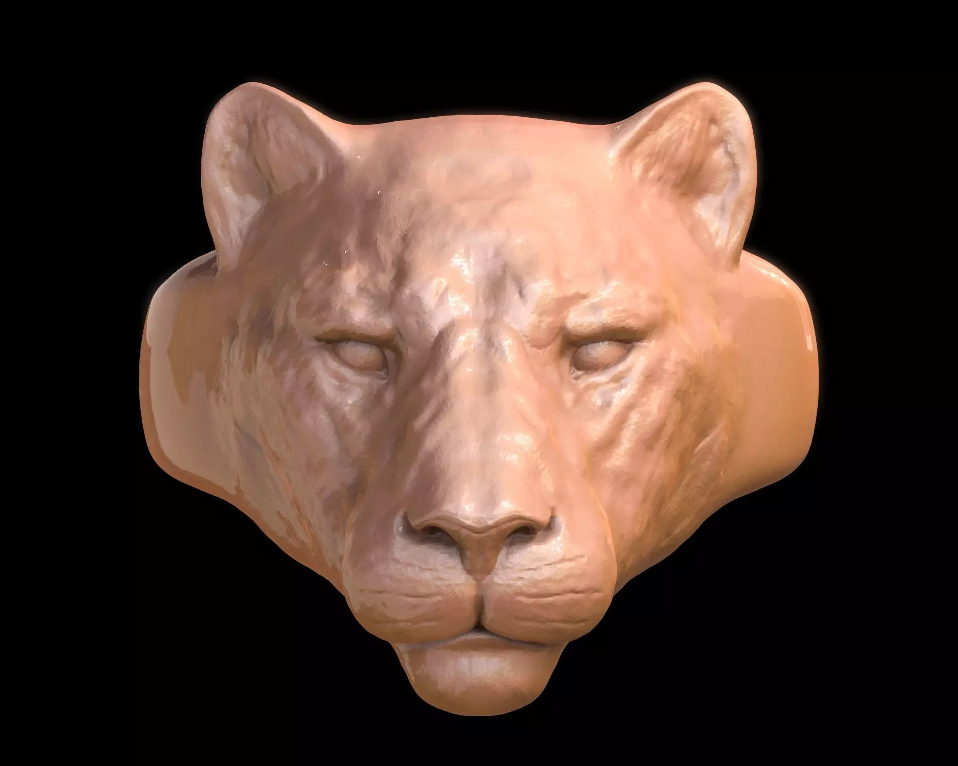 Lioness Ring 3D print model_0