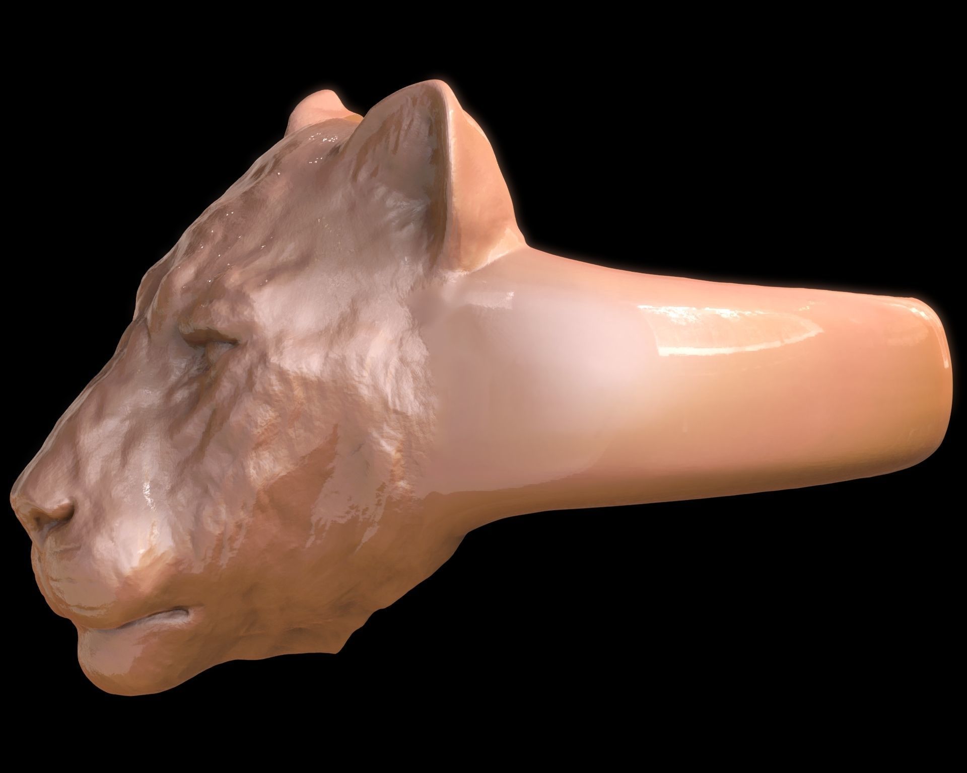 Lioness Ring 3D print model_20