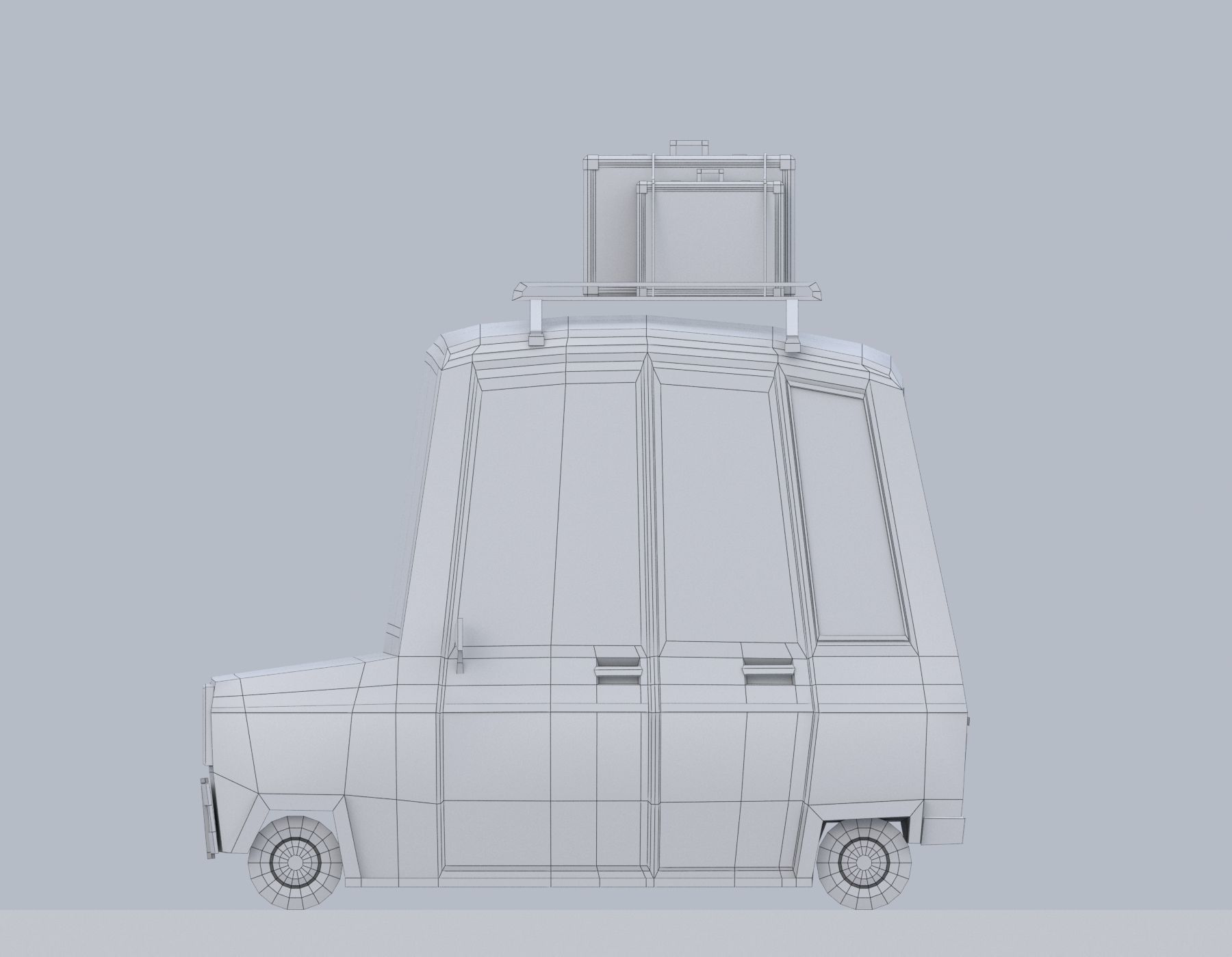 3D model Stylized low poly microcar VR / AR / low-poly | CGTrader