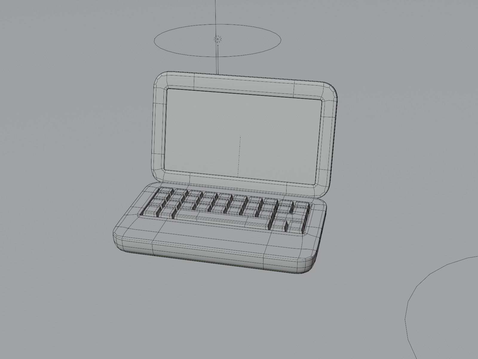 commercial laptop animation Low-poly 3D model_13