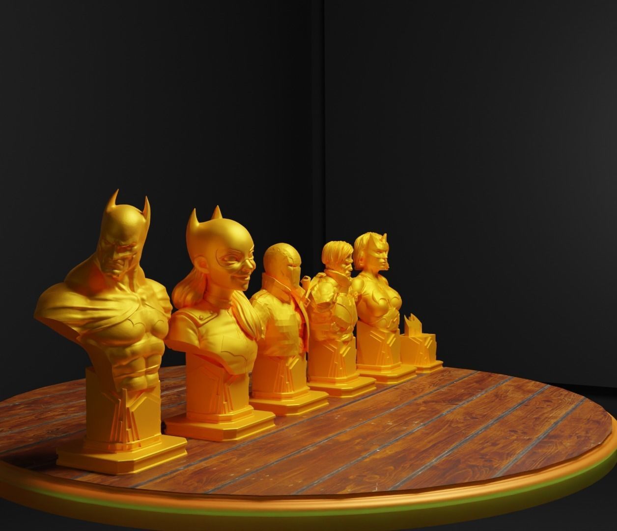 Batman Versus Joker Figure Chess Set Suicide Squad Character 3D print model_4