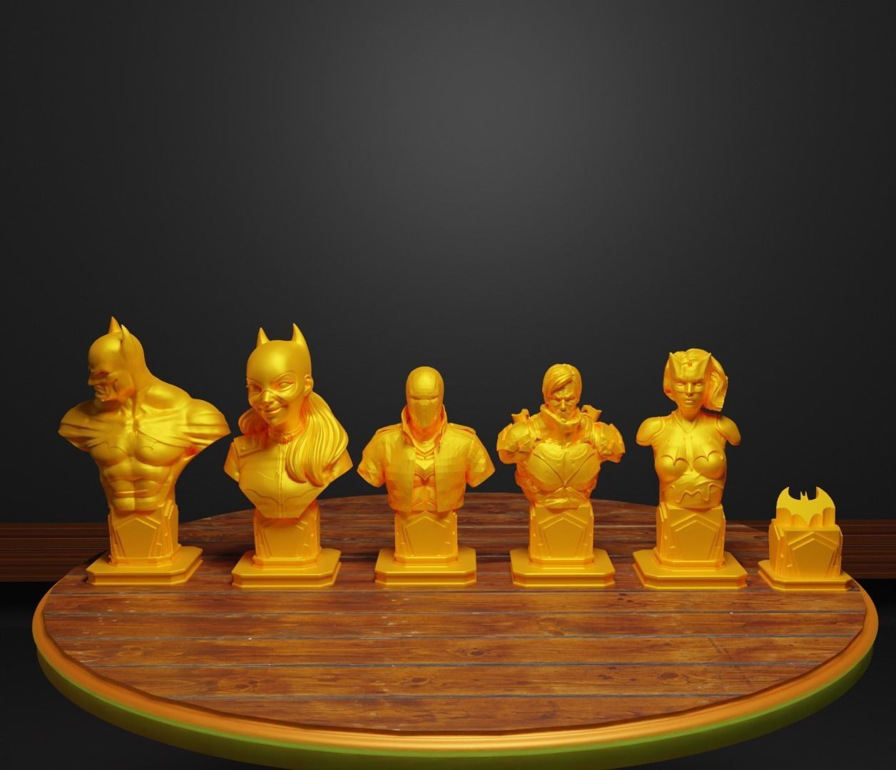 Batman Versus Joker Figure Chess Set Suicide Squad Character 3D print model_15