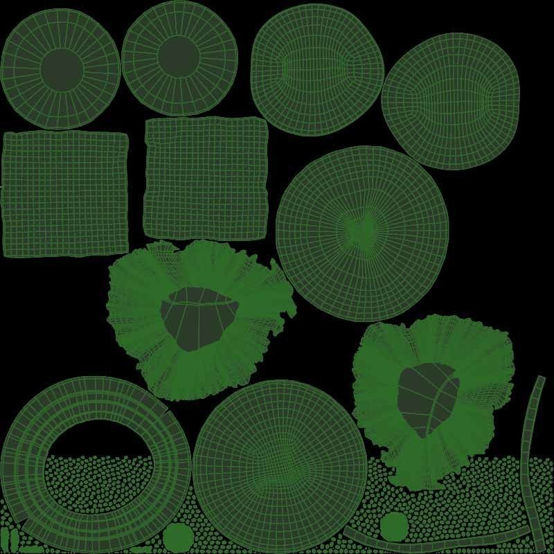 Burger PBR Low-poly 3D model_8