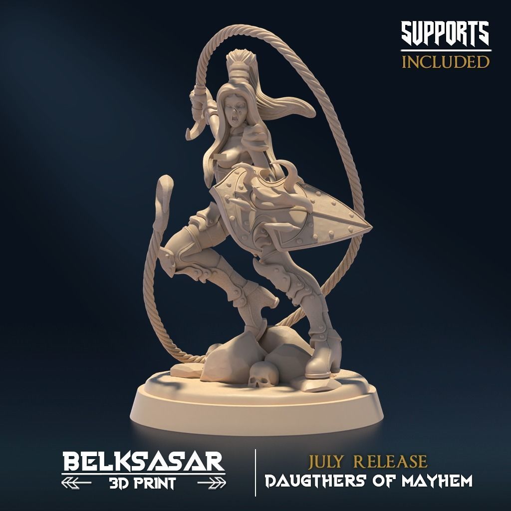 Sisters of Mayhem Nude Set x5 3D print model_2