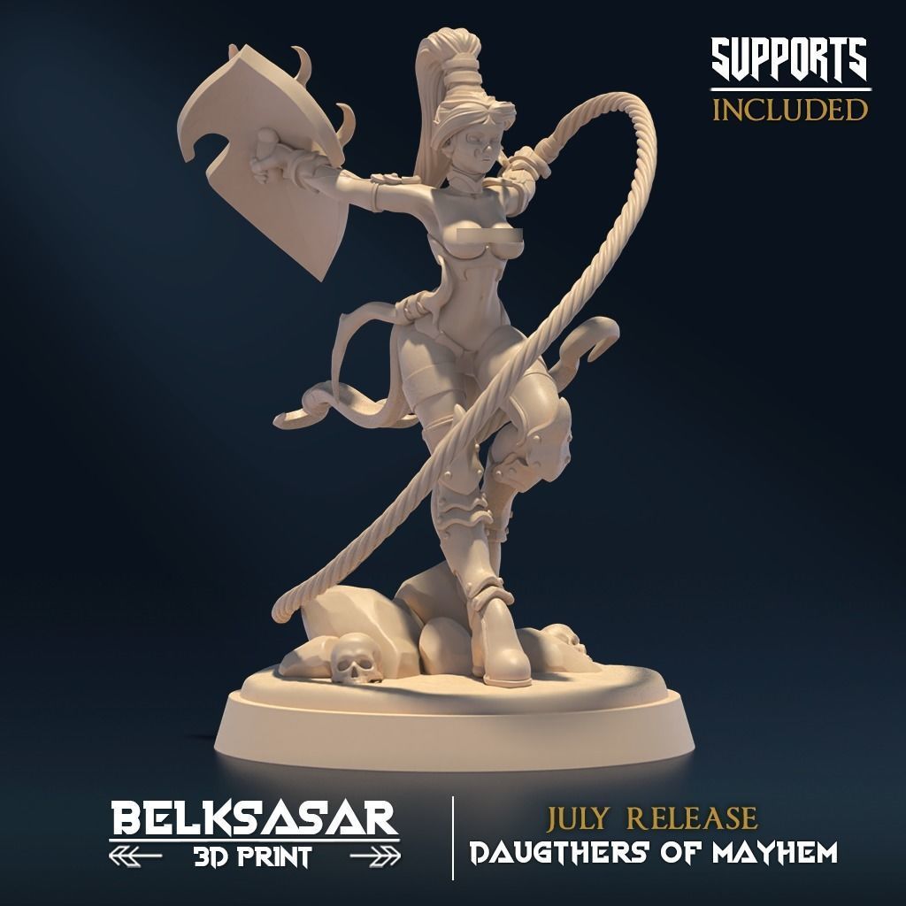 Sisters of Mayhem Nude Set x5 3D print model_3