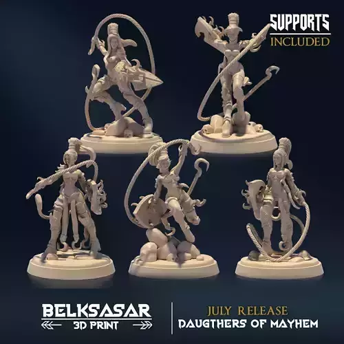 Sisters of Mayhem Nude Set x5