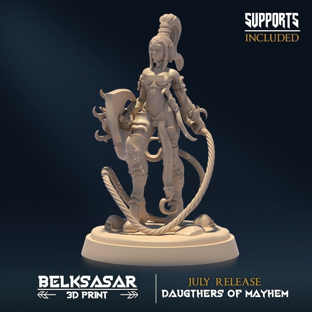 Sisters of Mayhem Nude Set x5 3D print model_1