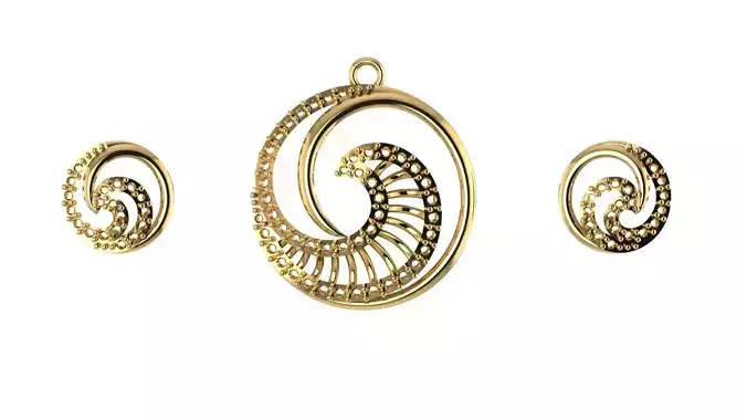 Women pendant 3D print model 