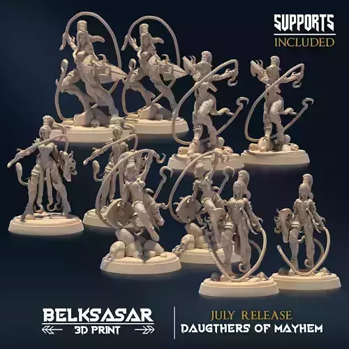 Sisters of Mayhem Nude and Normal Set x5