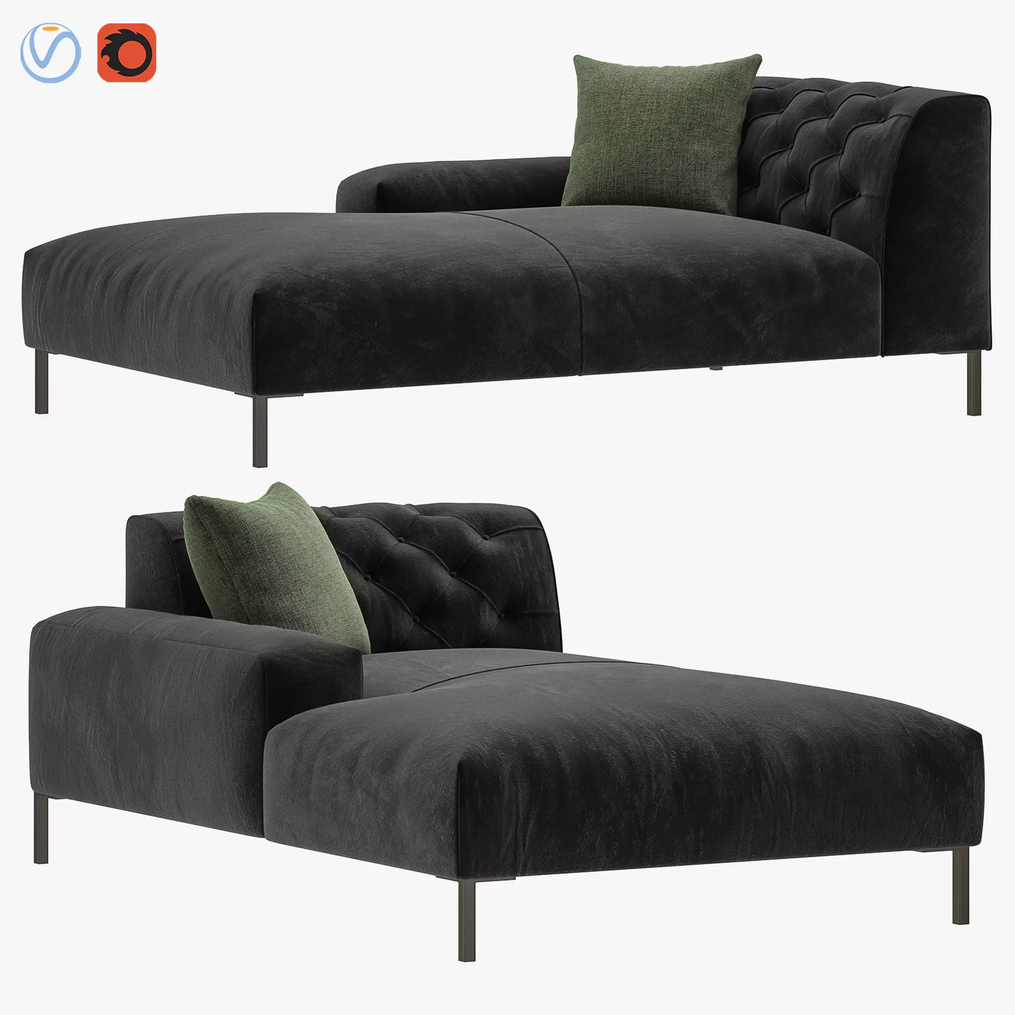 BOSTON Chaise Lounge - PIANCA 3D model