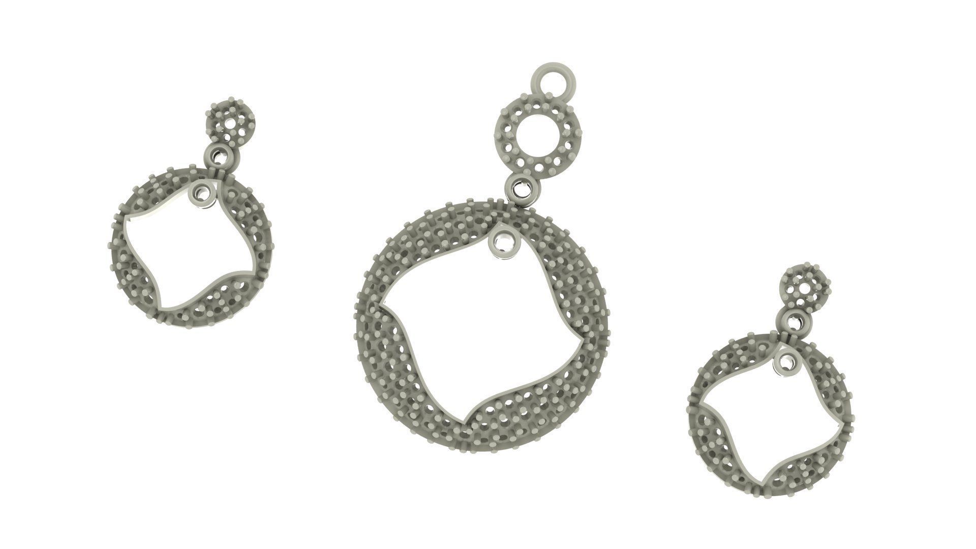 Women pendant 3D print model 3D print model_4