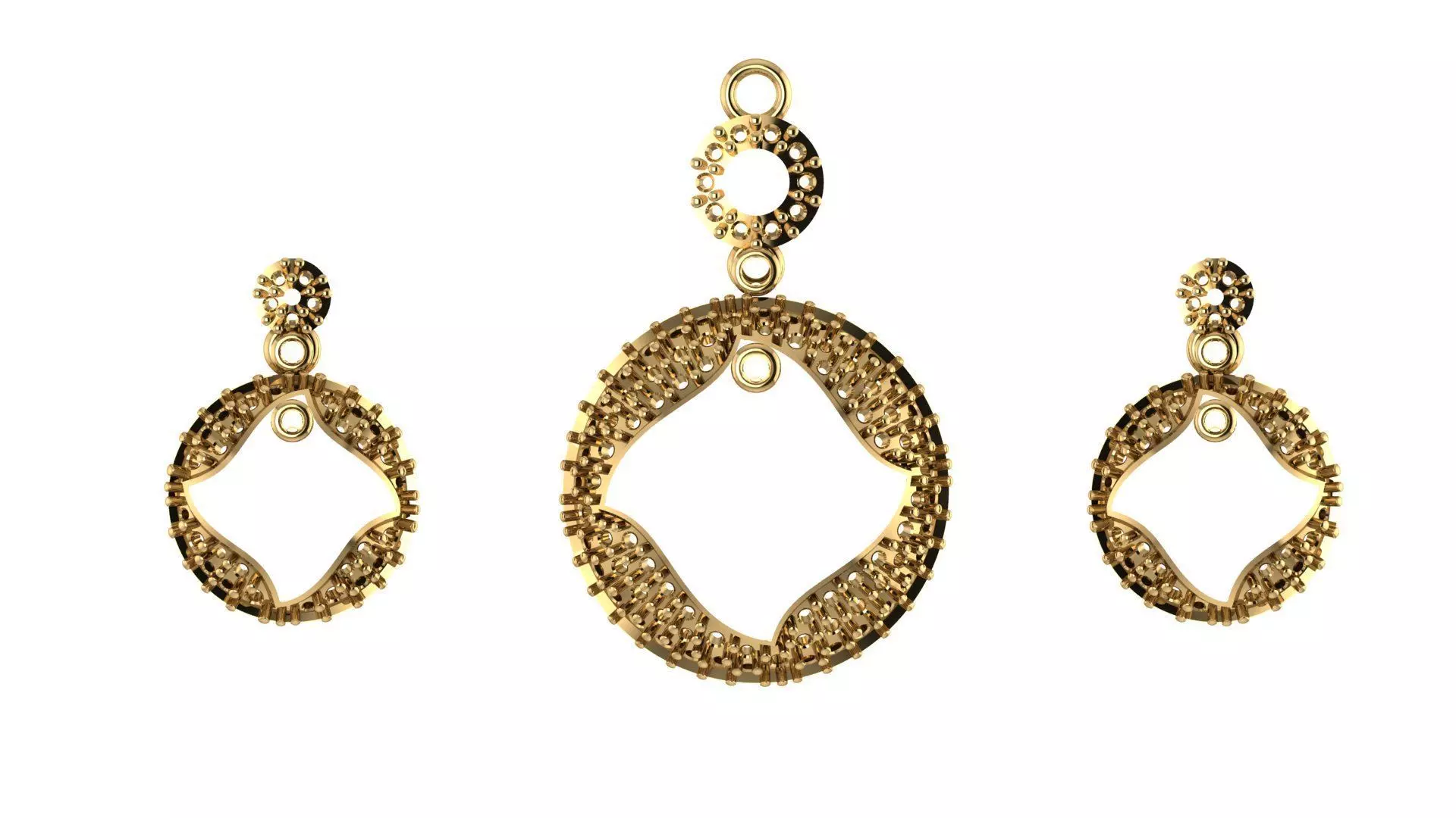 Women pendant 3D print model 3D print model_0