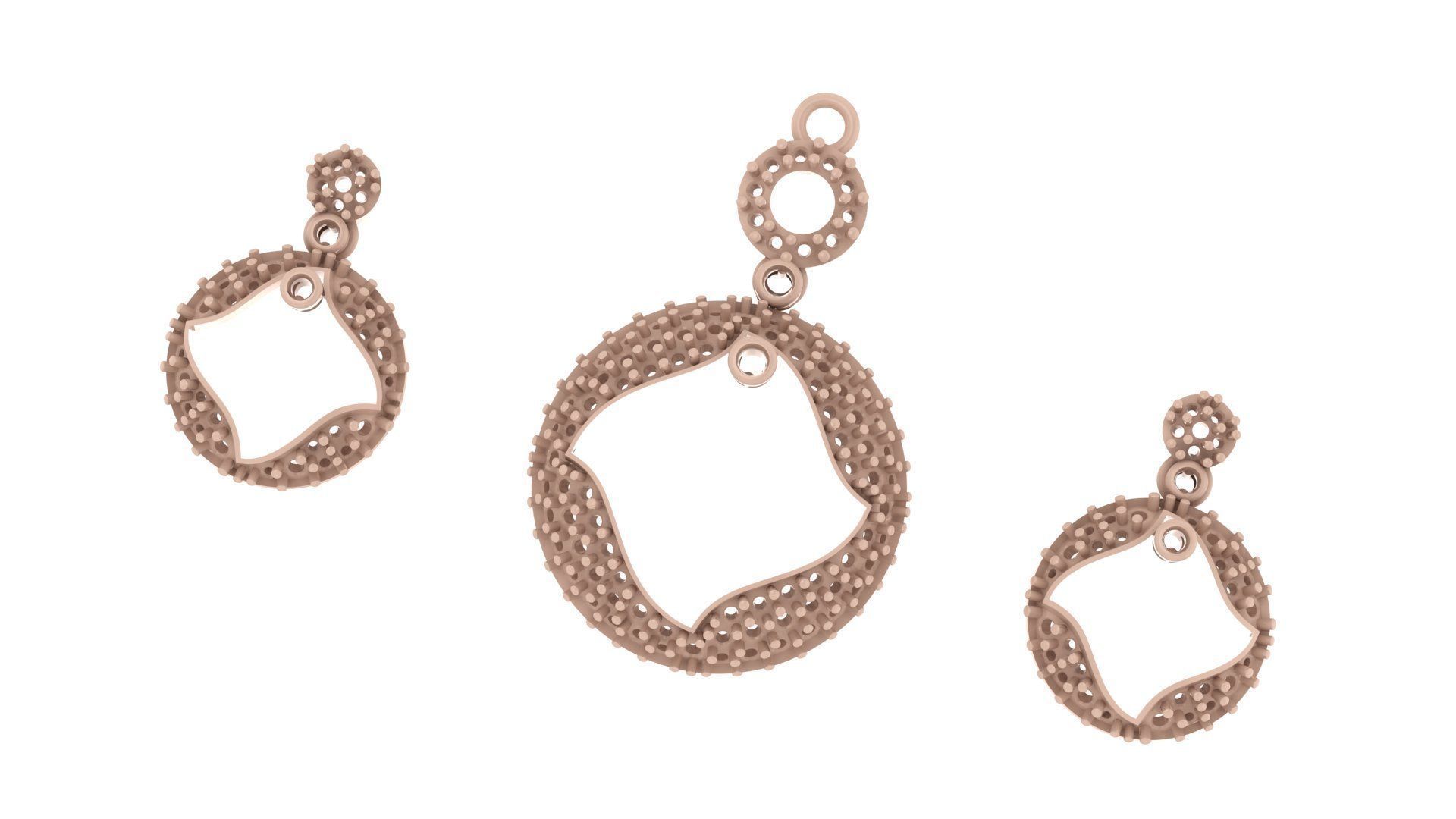 Women pendant 3D print model 3D print model_5