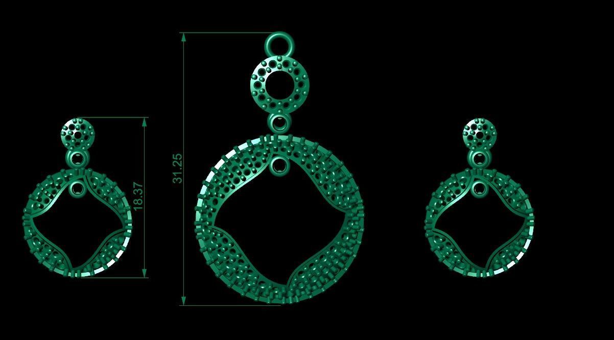 Women pendant 3D print model 3D print model_6