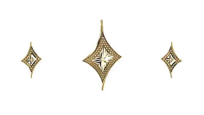 Women pendant 3D print model 