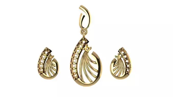 Women pendant 3D print model 