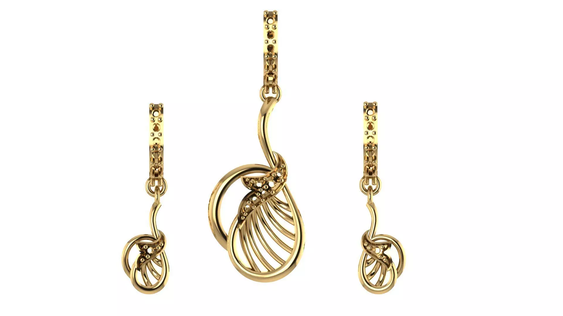 Women pendant 3D print model  3D print model_0