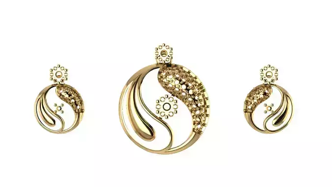 Women pendant 3D print model 