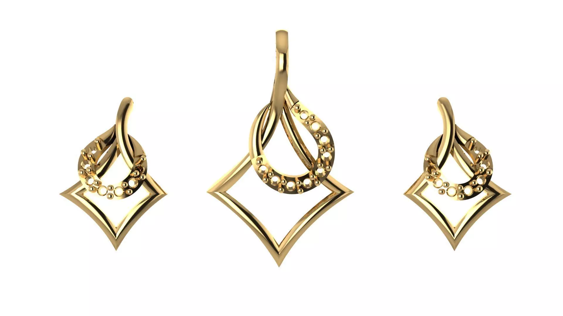 Women pendant 3D print model  3D print model_0