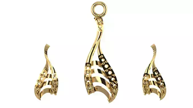 Women pendant 3D print model 