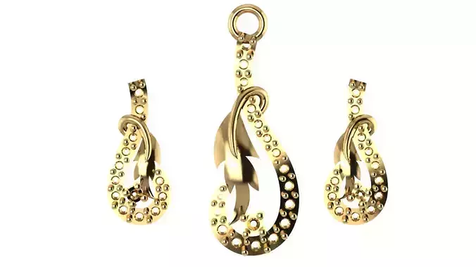 Women pendant 3D print model 