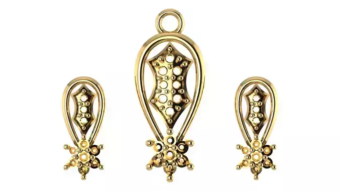 Women pendant 3D print model 