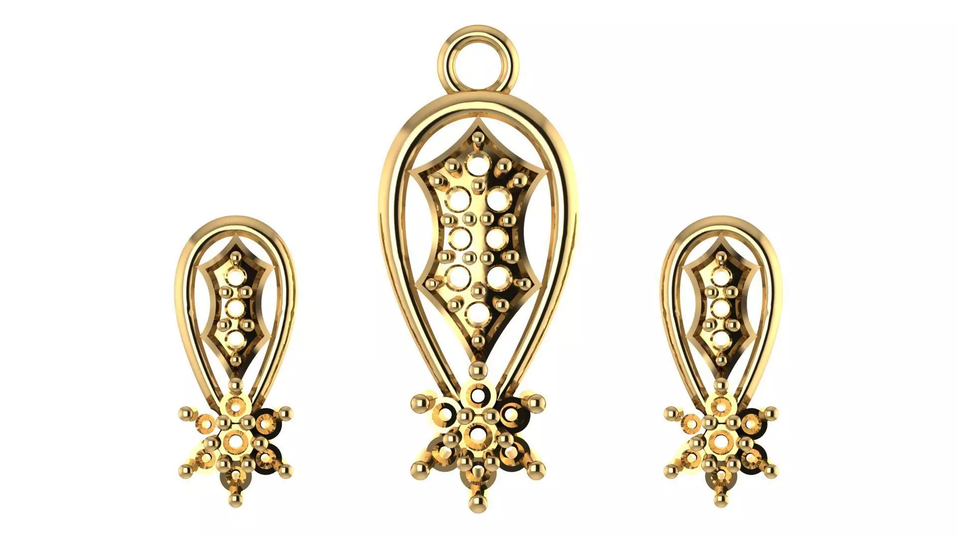 Women pendant 3D print model  3D print model_0