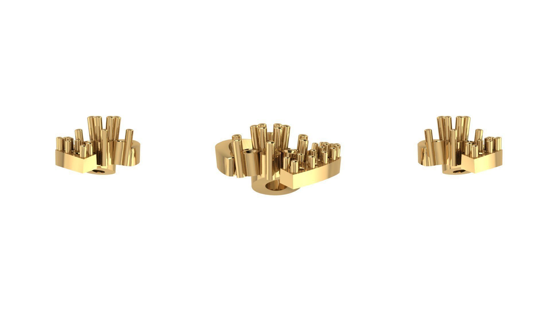 Women pendant 3D print model  3D print model_2