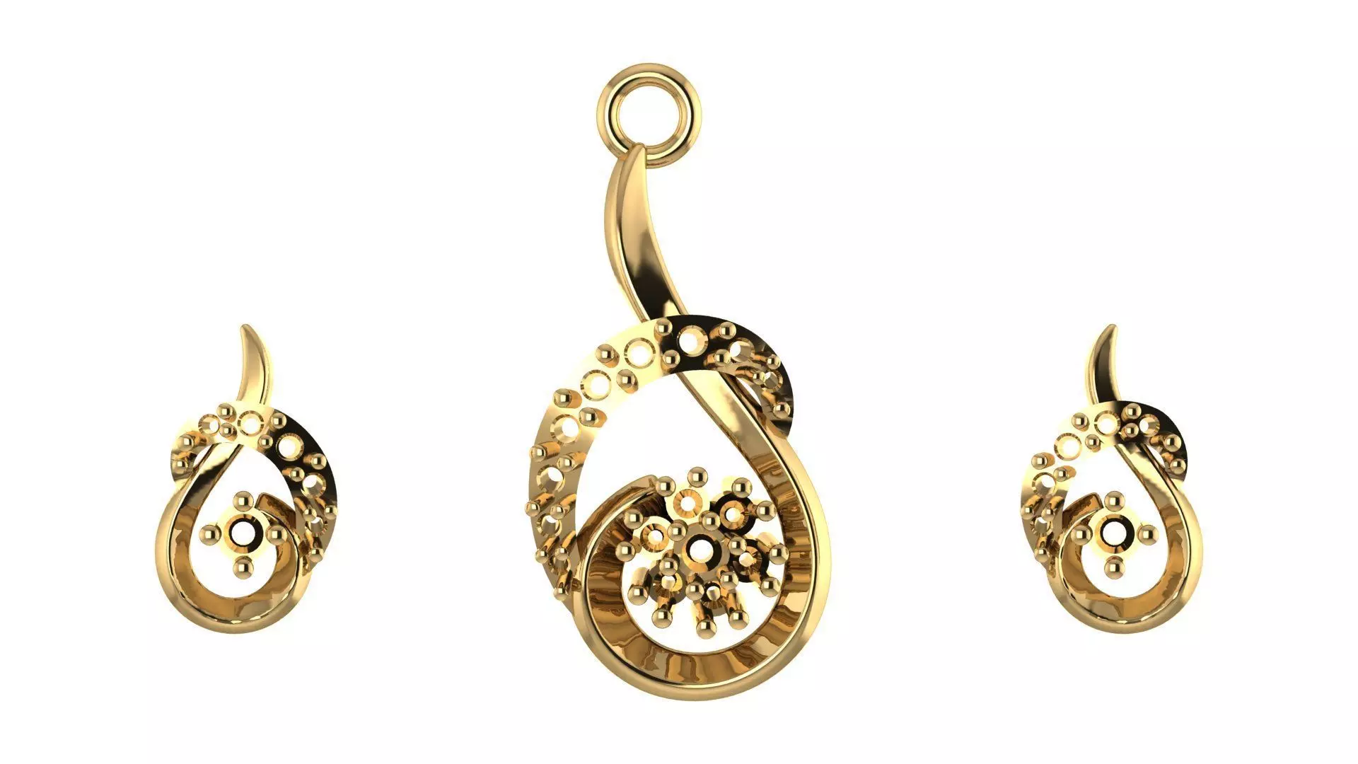 Women pendant 3D print model 3D print model_0