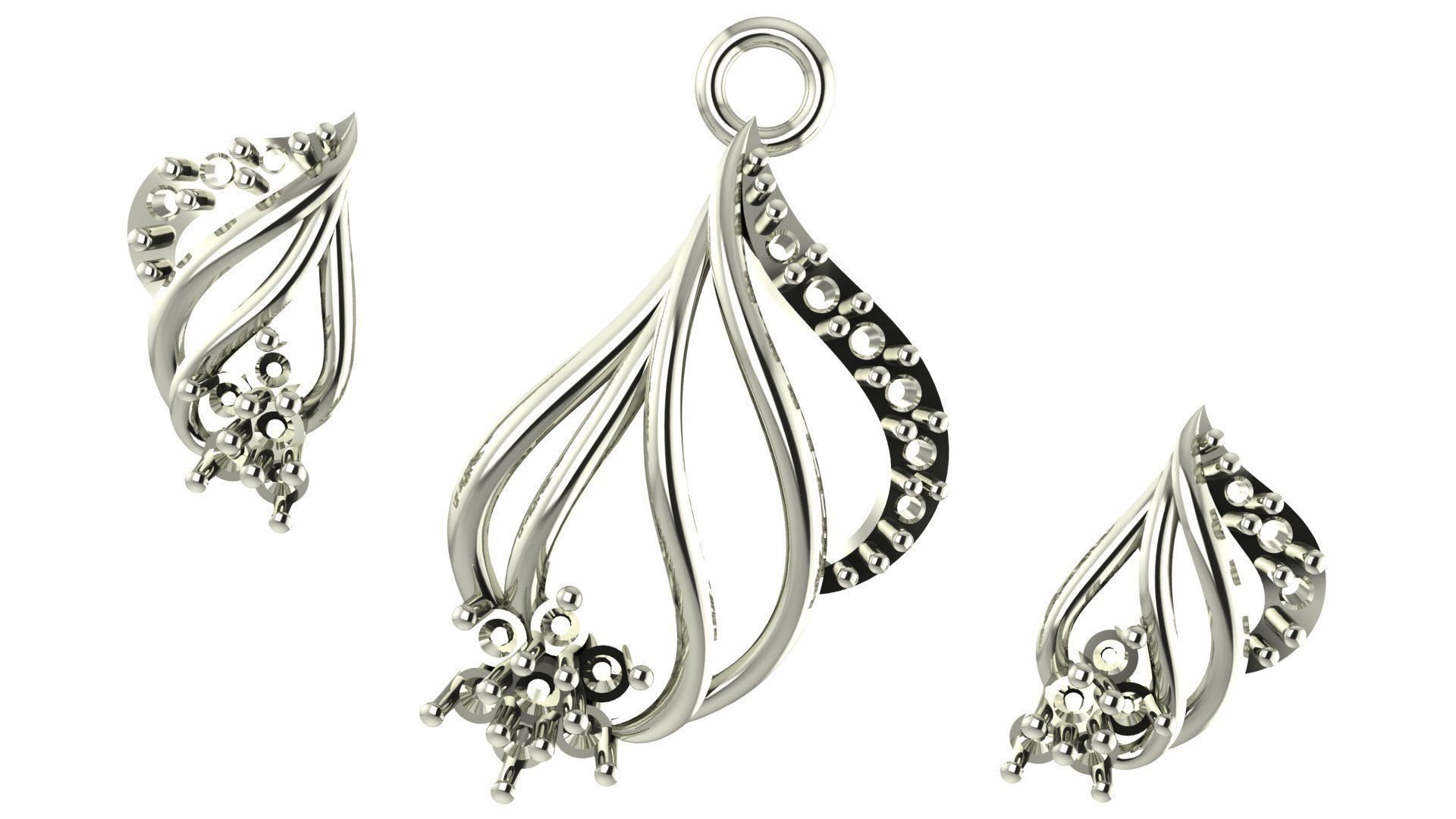 Women pendant 3D print model 3D print model_1