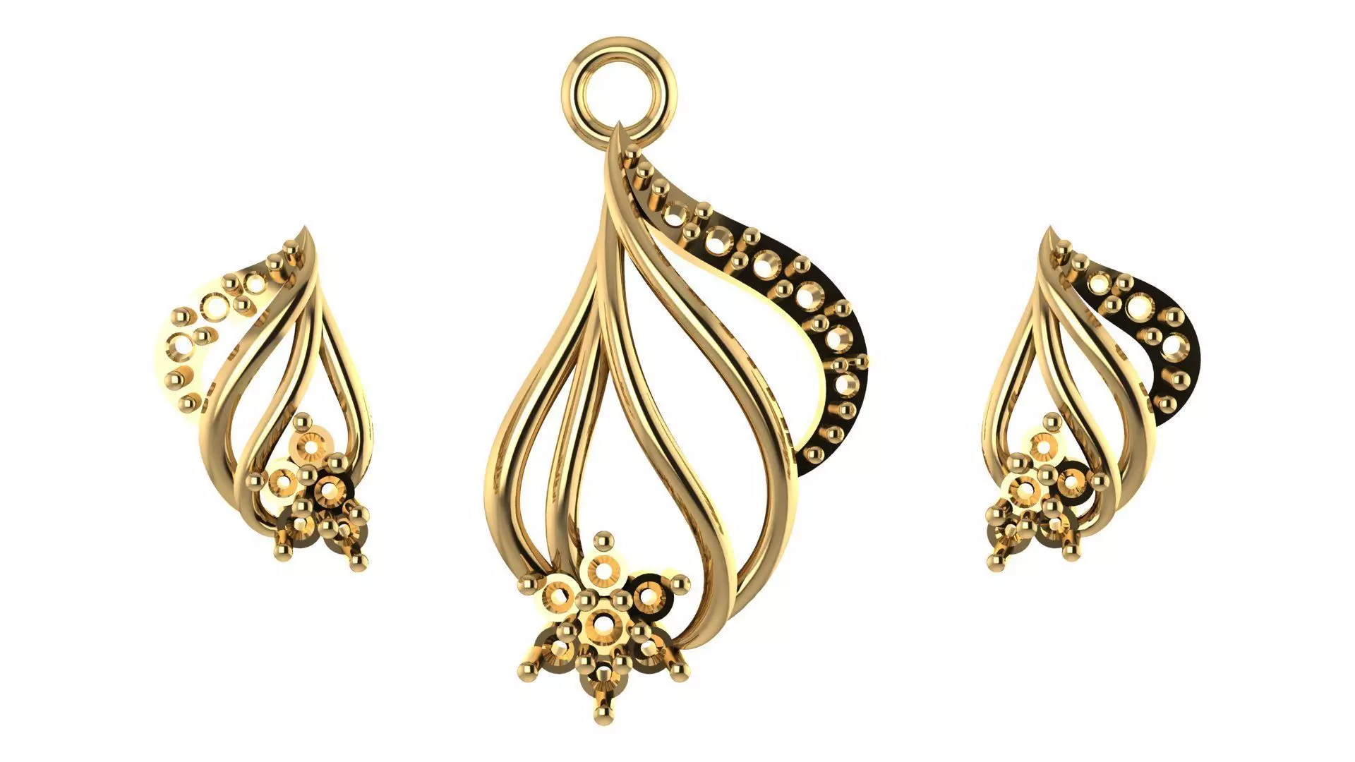 Women pendant 3D print model 3D print model_0