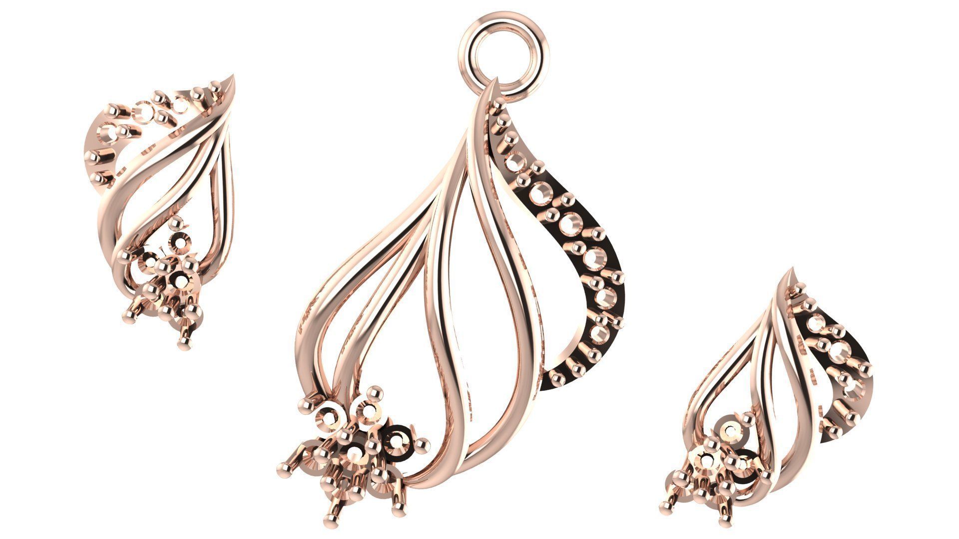 Women pendant 3D print model 3D print model_2