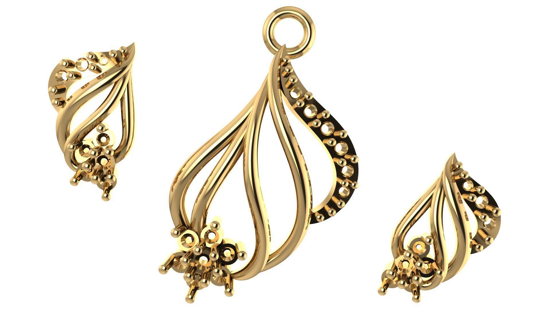 Women pendant 3D print model 3D print model_5