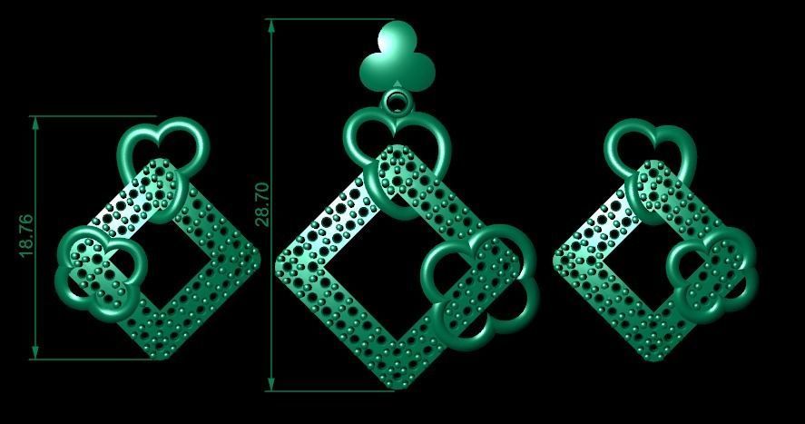 Women pendant 3D print model 3D print model_6