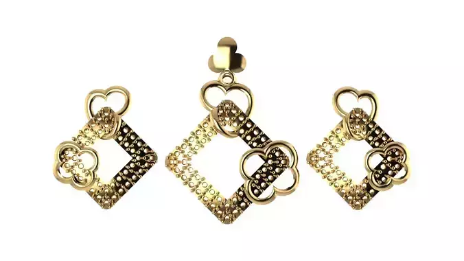 Women pendant 3D print model 