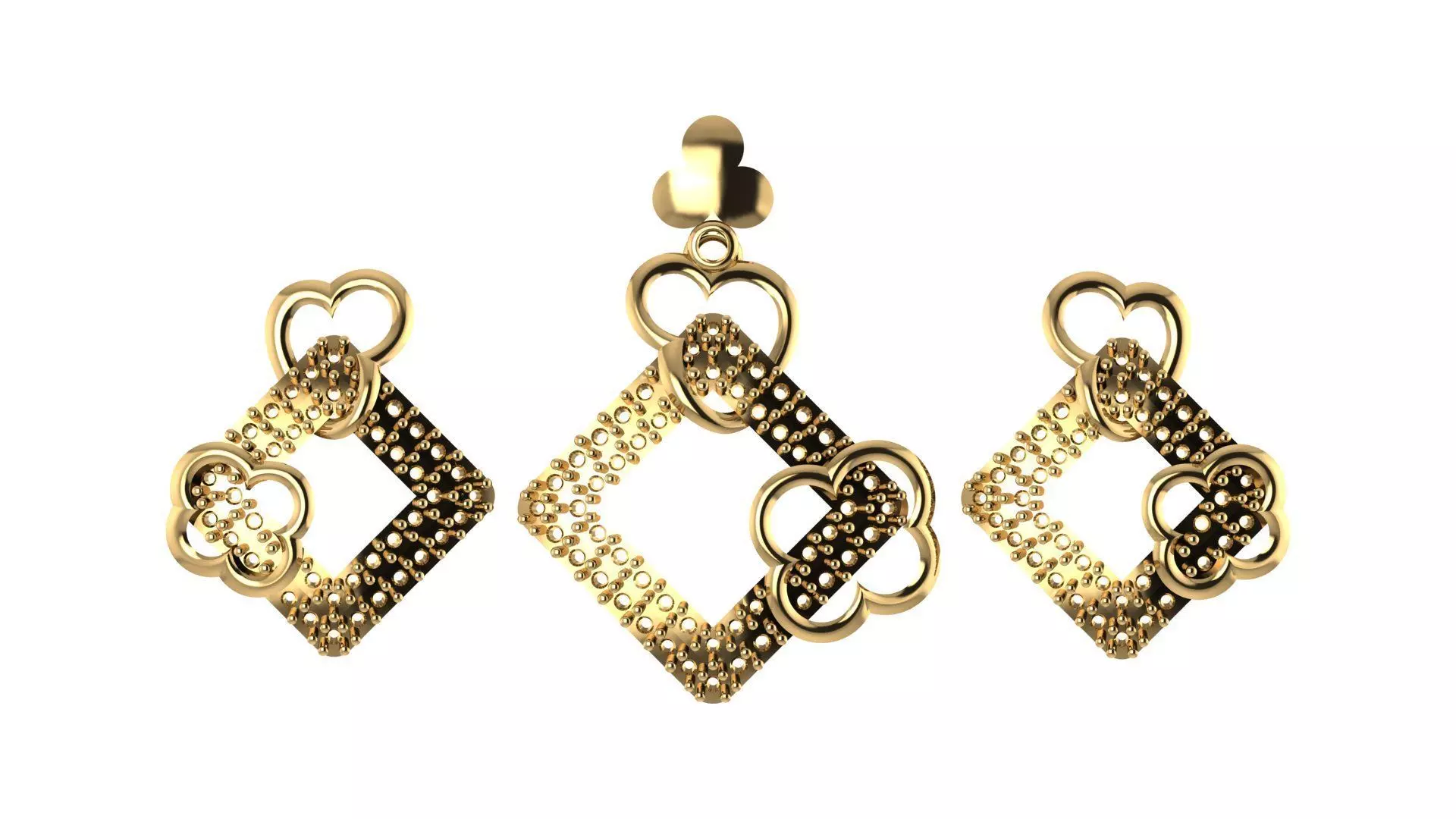 Women pendant 3D print model 3D print model_0