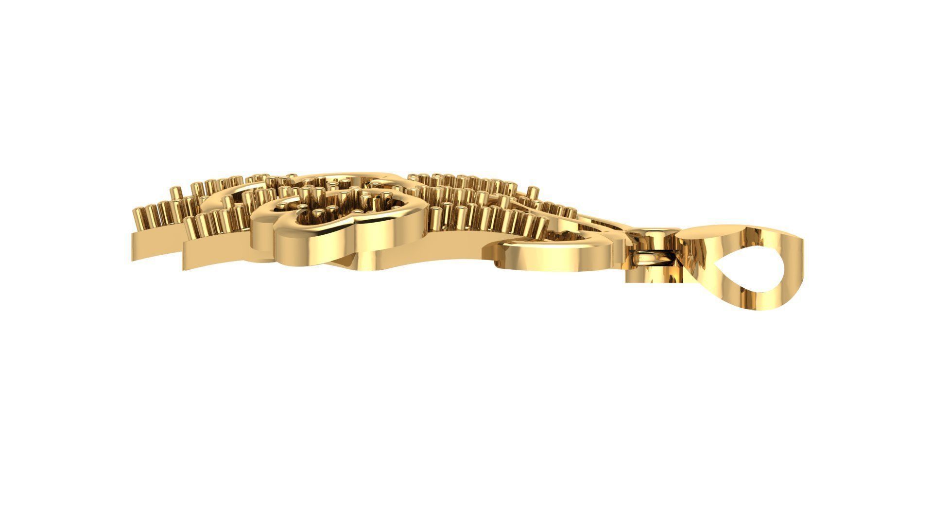 Women pendant 3D print model 3D print model_3