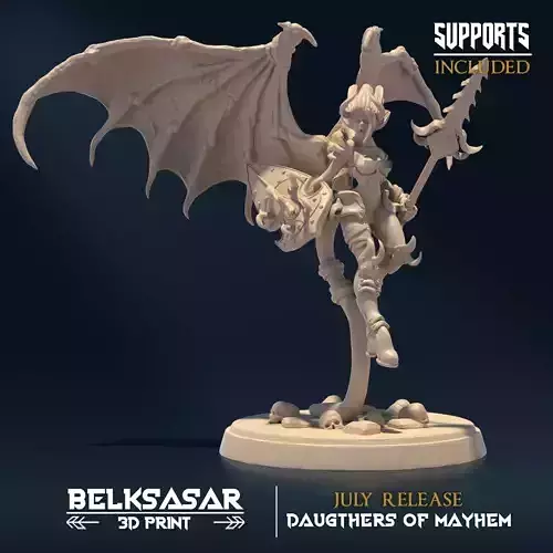 Succubus Heartripper C Nude 3D print model