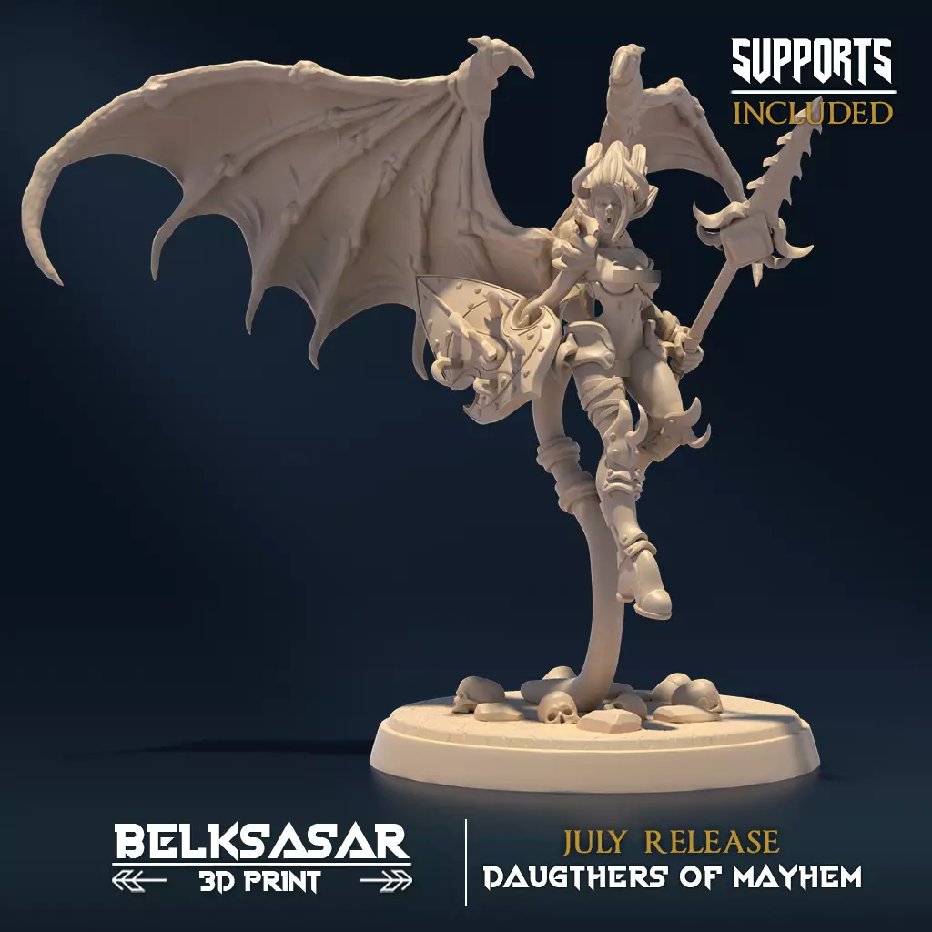 Succubus Heartripper C Nude 3D print model_0