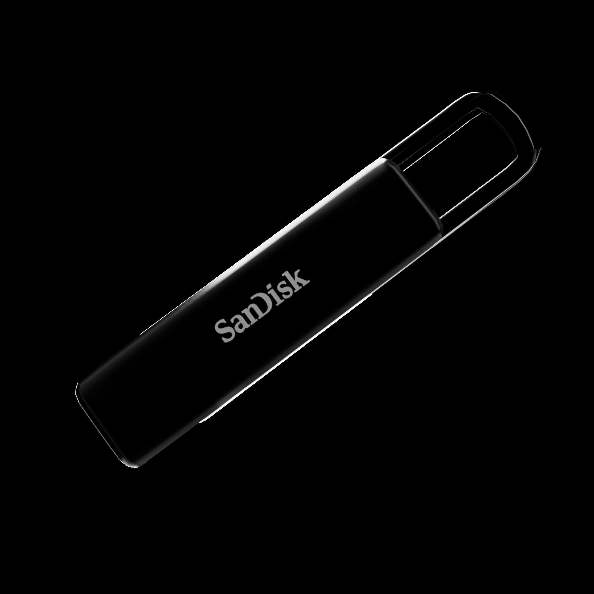 Flash drive type c Low-poly 3D model_6