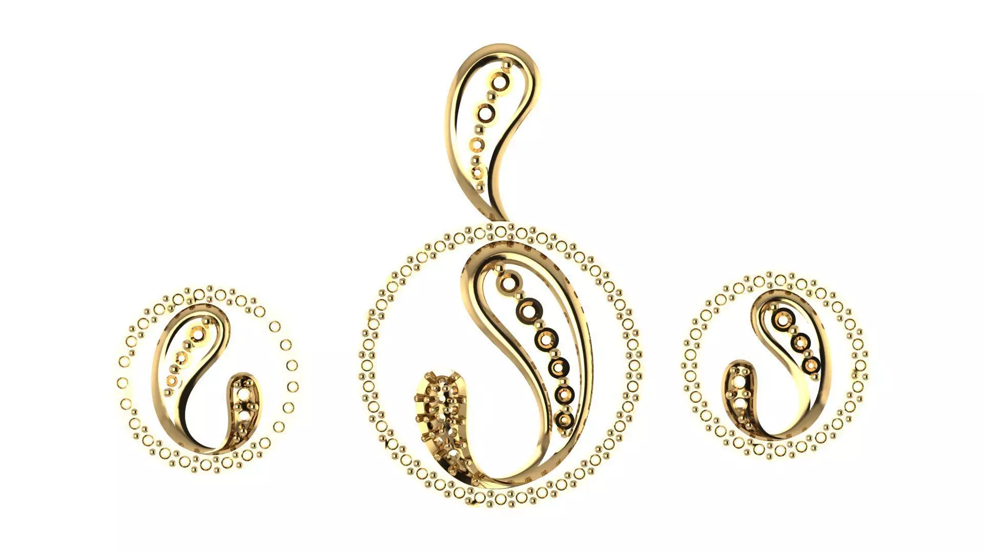 Women pendant 3D print model  3D print model_0