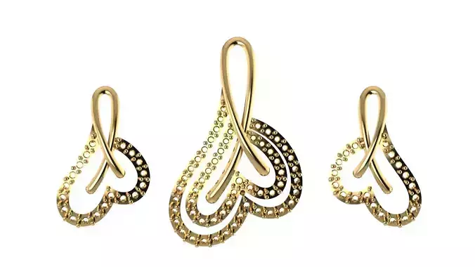 Women pendant 3D print model 