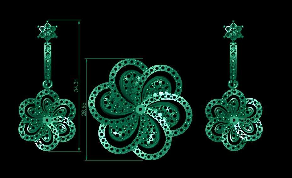 Women pendant 3D print model 3D print model_6