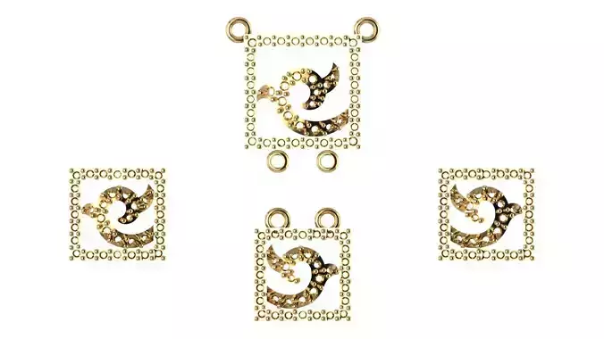 Women pendant 3D print model 