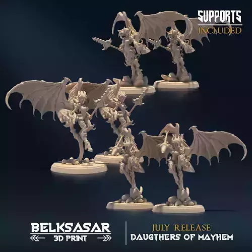 Succubus Heartripper Nude and Normal Set x3