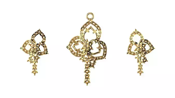 Women pendant 3D print model 