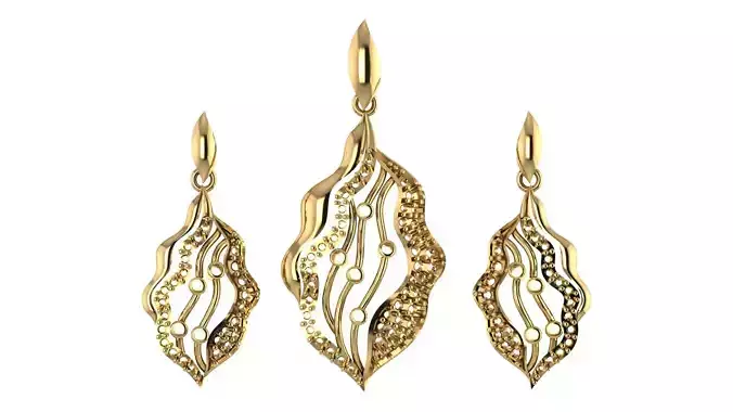 Women pendant 3D print model 