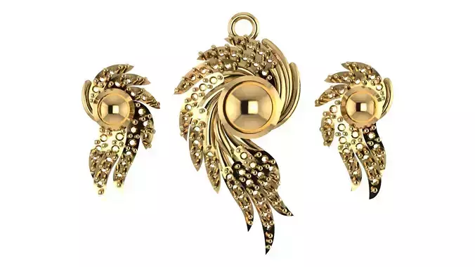 Women pendant 3D print model 