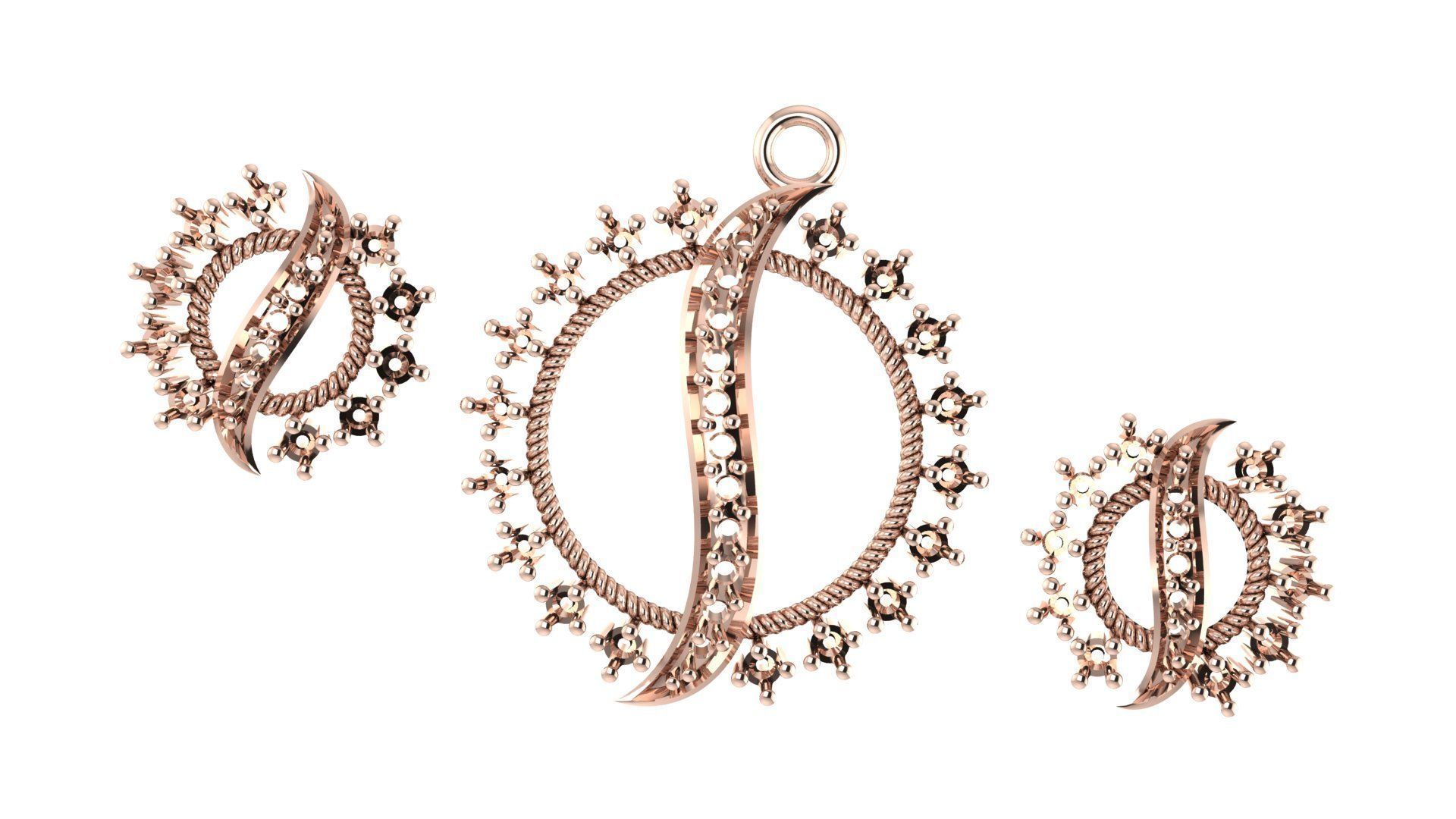 Women pendant 3D print model 3D print model_2