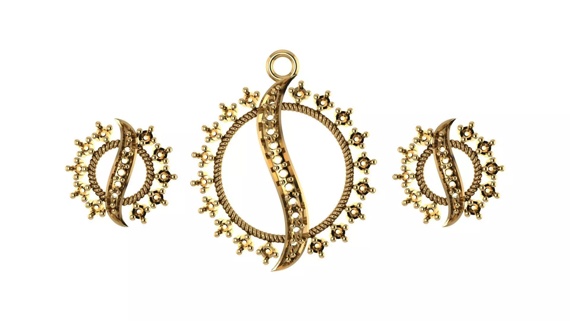 Women pendant 3D print model 3D print model_0